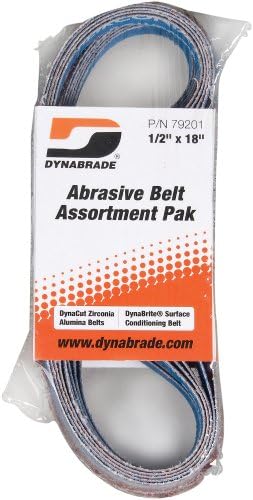 מבחר חגורת Dynabrade PAK | 1/2 רחב x 18 ארוך | חגורות דינאקוט שונות ומגוון | לשימוש בכלי חגורה